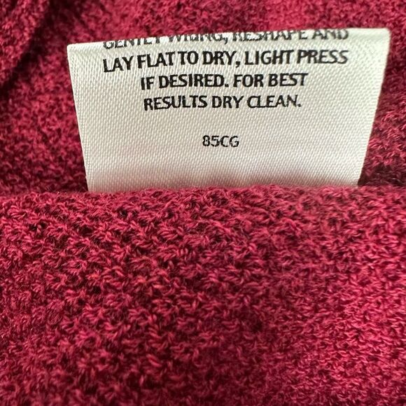 Eileen Fisher Wool Sleeveless Shell / Tank Size Small Petite Red - Picture 5 of 5